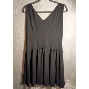 Vtg Ralph Lauren Y2K Black Silk Lined Dress Size 12 "Little Black Dress" Classic